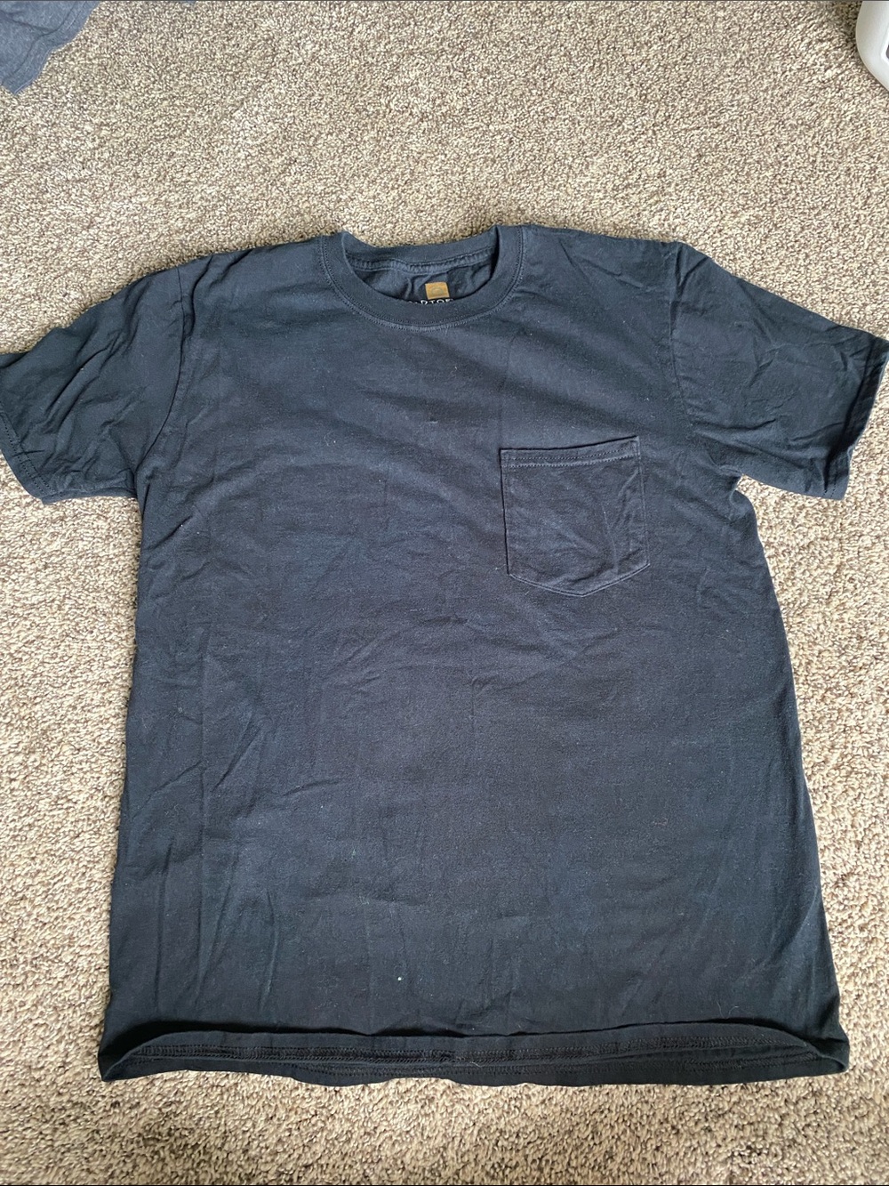 Gold Toe Black Short-Sleeve Pocket Tee